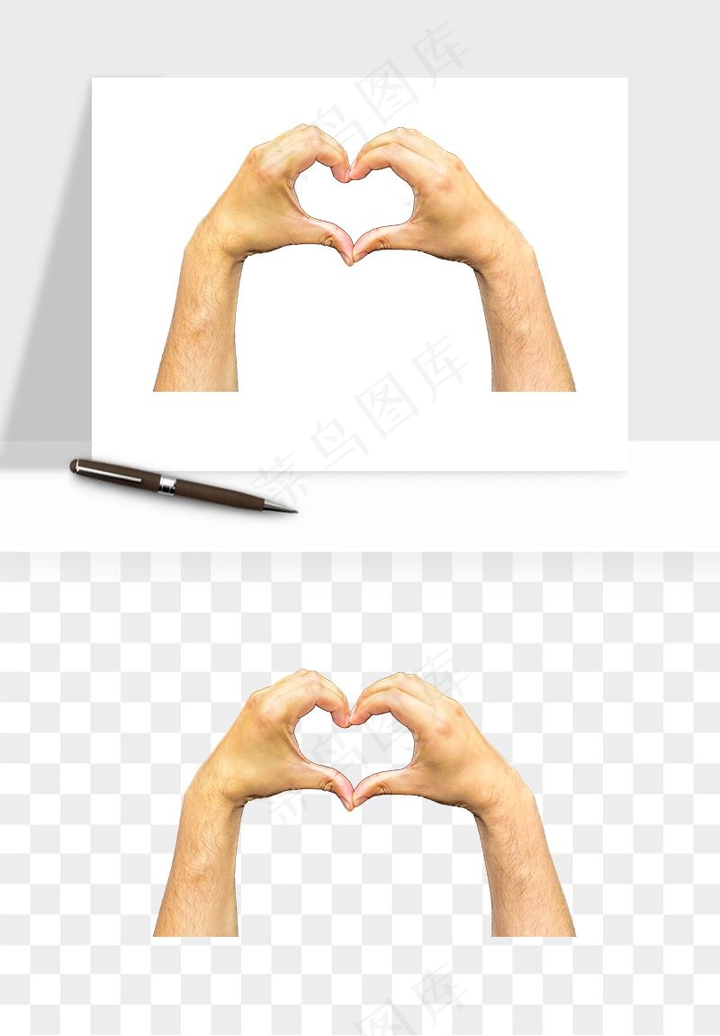 手势手部动作手指png免抠