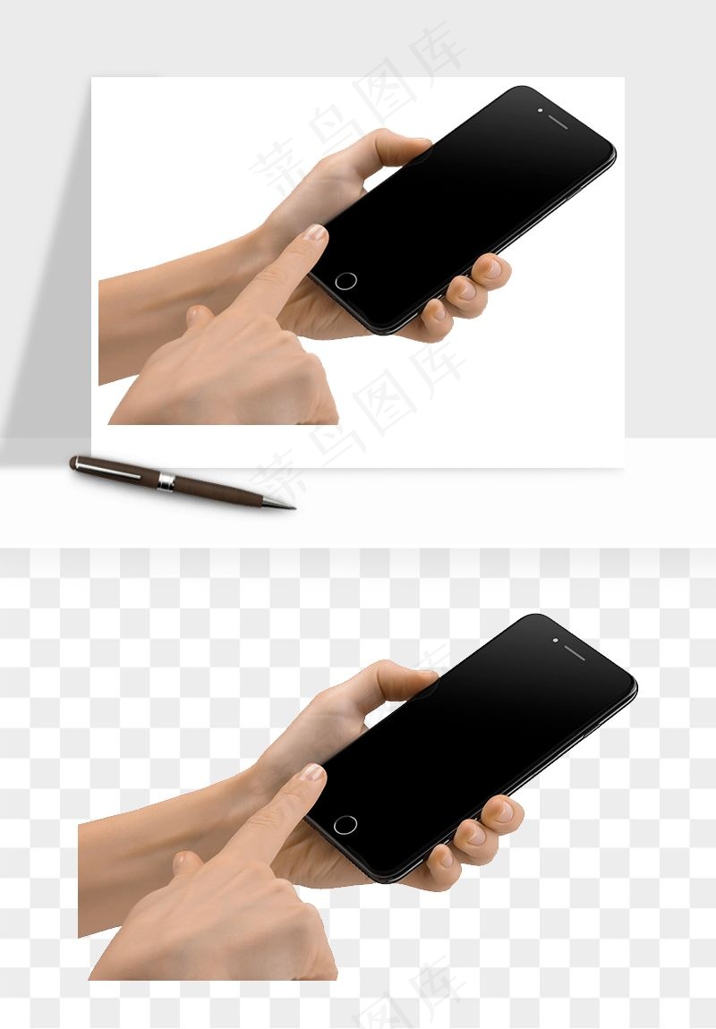 手拿手机素材png免抠