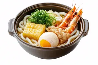 海鲜乌冬面食物免抠