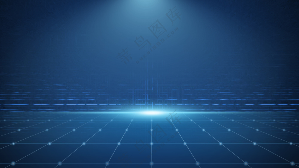 深蓝色科技粒子背景
