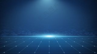 深蓝色科技粒子背景