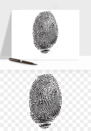 指纹手指纹路png免抠