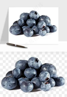 蓝莓水果png免抠