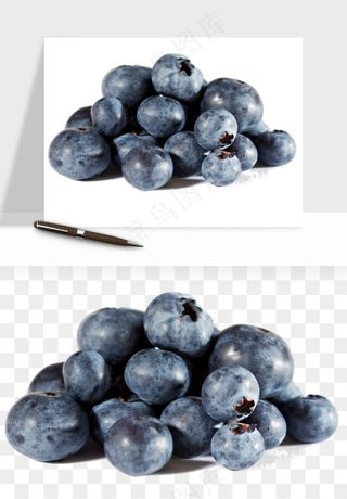 蓝莓水果png免抠