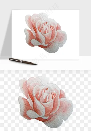 水彩复古花卉png免抠