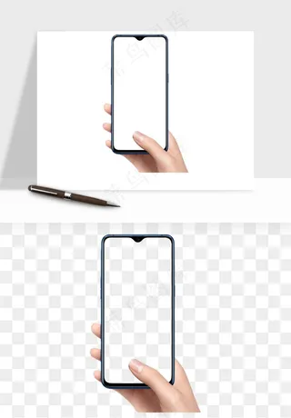 手拿手机素材png免抠