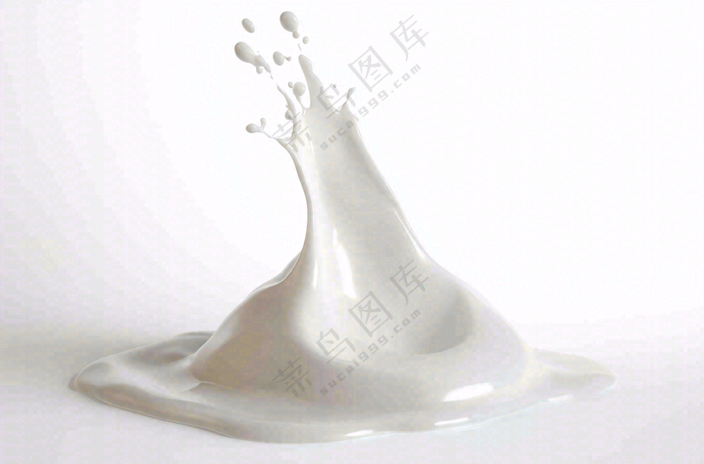 白色的牛奶飞溅摄影图