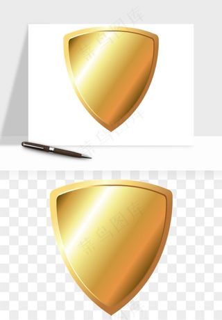 盾牌护盾认证品质徽章png免抠