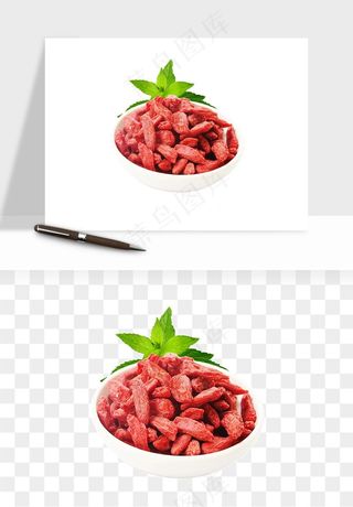枸杞养生中药png免抠