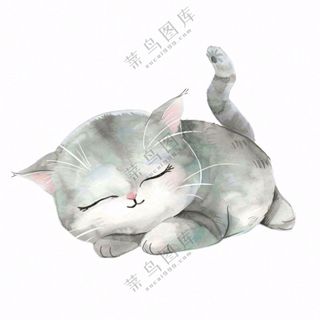 萌宠宠物卡通小猫可爱免抠