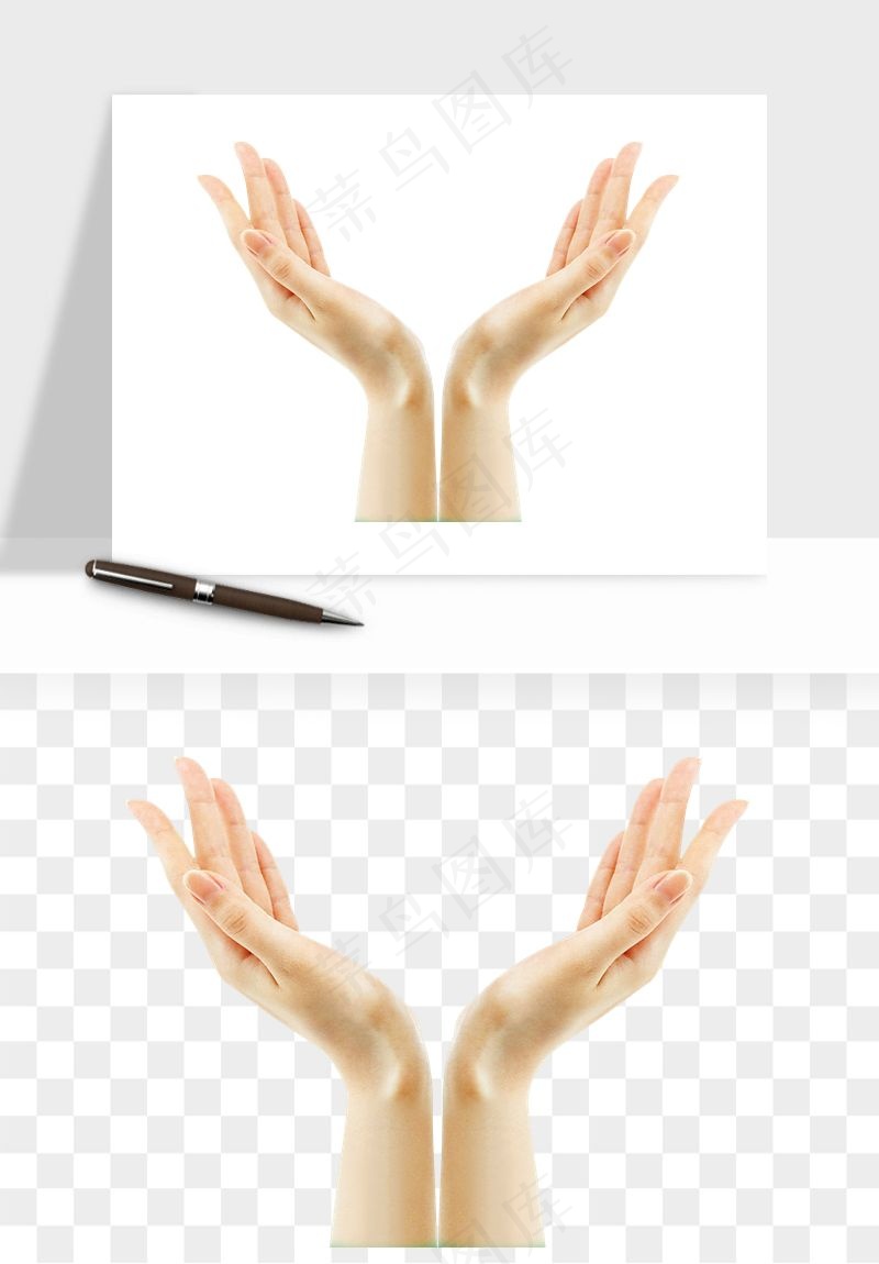 手势手部动作手指png免抠