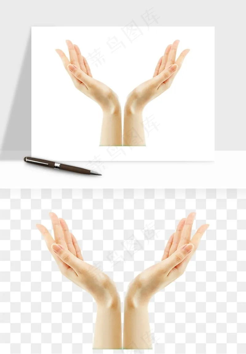 手势手部动作手指png免抠