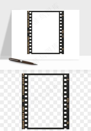 电影黑胶胶片png免抠