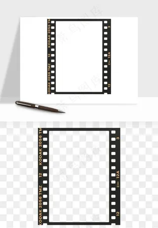 电影黑胶胶片png免抠