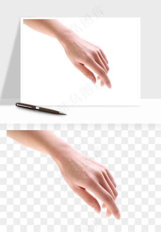 手势手部动作手指png免抠