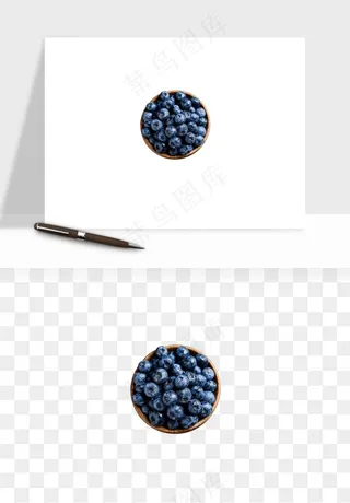 蓝莓水果png免抠