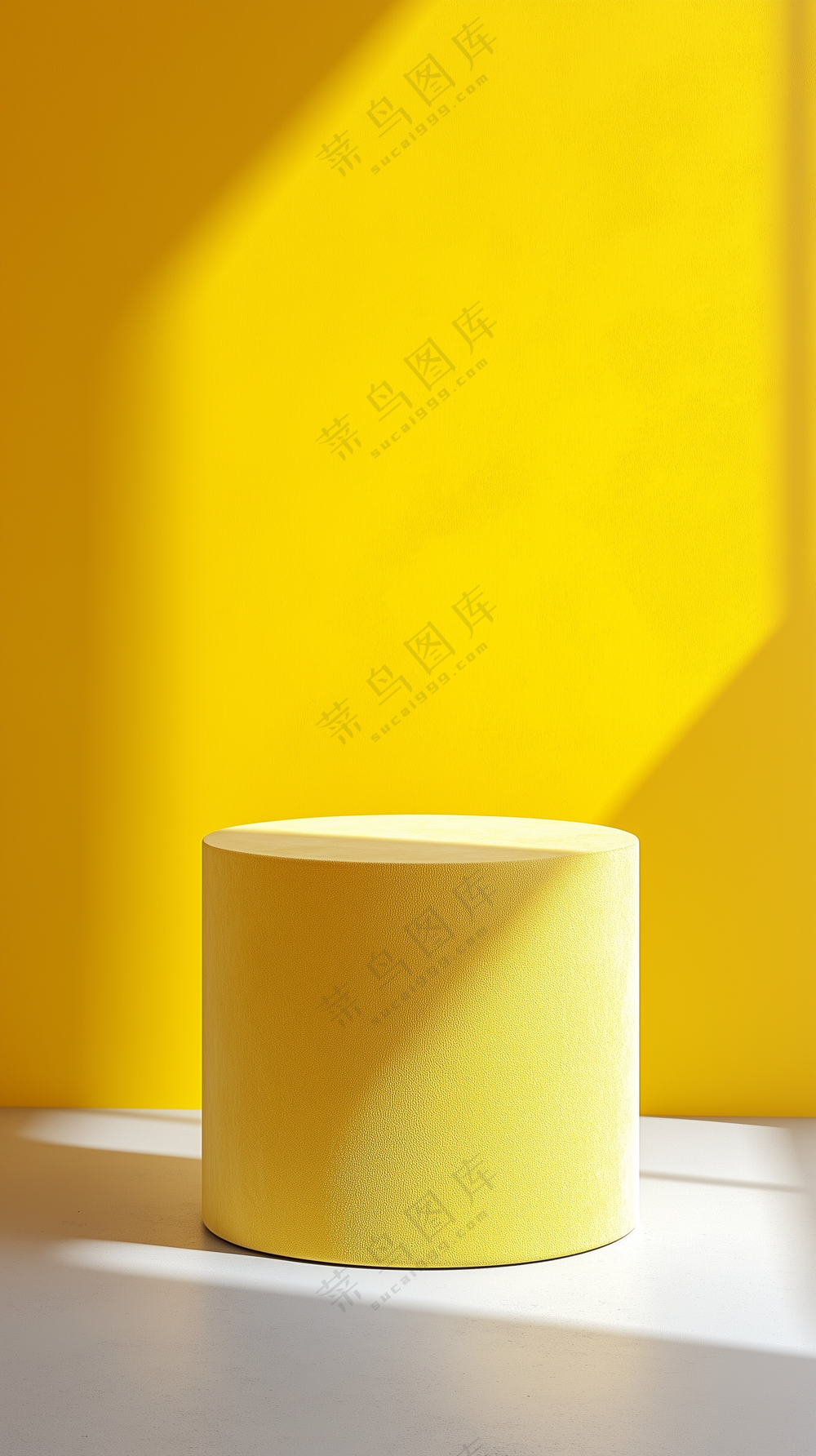 黄色白色大理石简约C4D3D渲染风格电商活动光影几何图形纹理背景海报