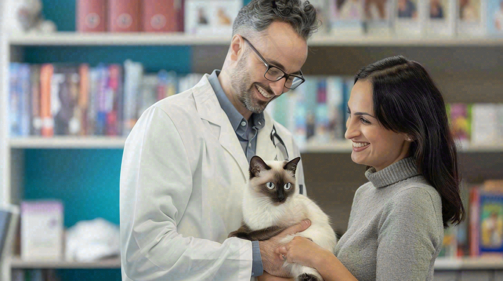 宠物医院猫狗生病救治摄影图