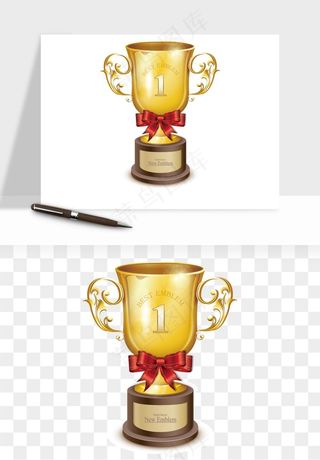 荣誉奖杯冠军金奖png免抠