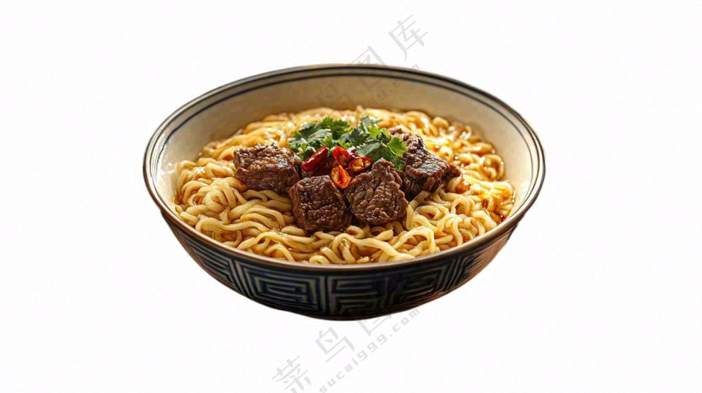 红烧牛肉面美食摄影图免抠