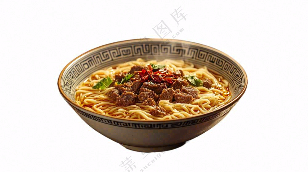 红烧牛肉面美食摄影图免抠