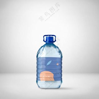 大桶矿泉水瓶塑料瓶包装VI样机