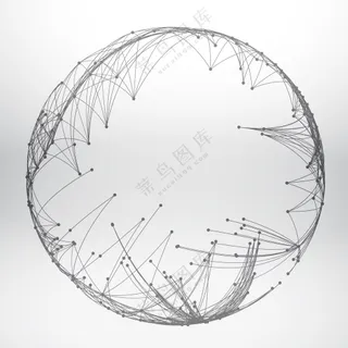 线条设计-海报背景-科技感-矢量图(5)