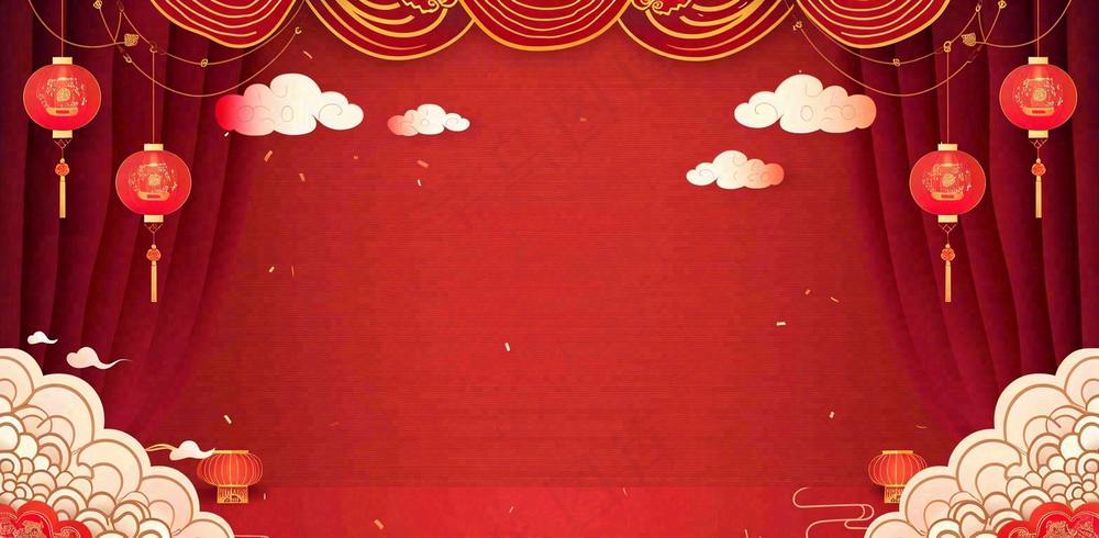 国庆节红色节日庆祝诞辰插画背景