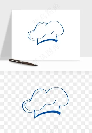 卡通厨师帽子png免抠