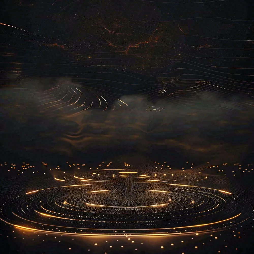 数码科技线光几何背景