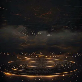 数码科技线光几何背景