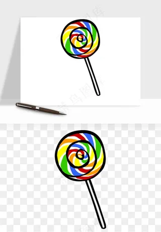棒棒糖圈圈糖png免抠