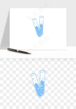 卡通化学实验设备器材png免抠图