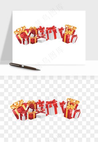 礼盒礼物png免抠