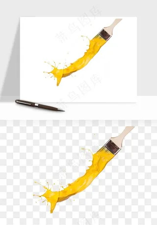 油漆刷子粉刷png免抠