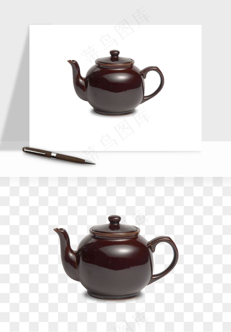 中国风茶壶茶几png免抠图