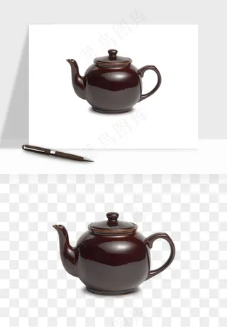 中国风茶壶茶几png免抠图