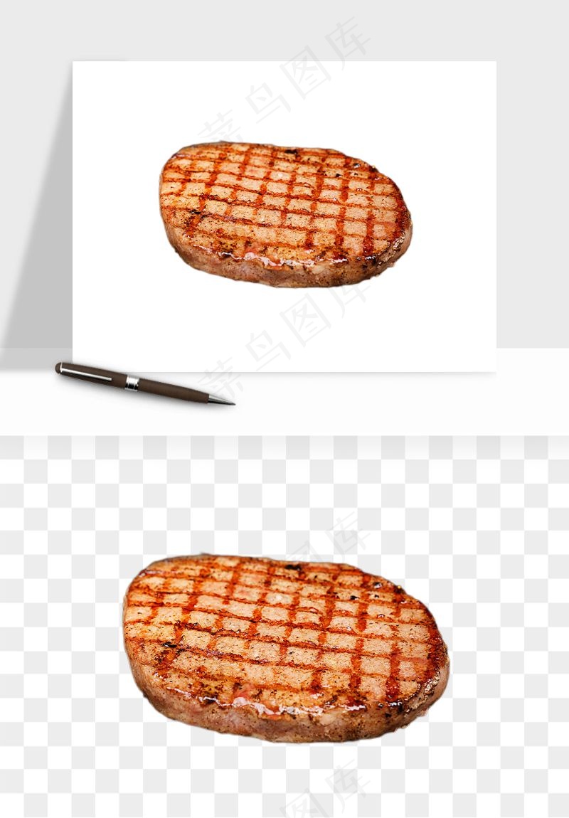 实物烧烤烤肉美食png免抠