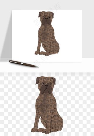 手绘狗狗宠物png免抠