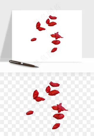 枸杞养生中药png免抠