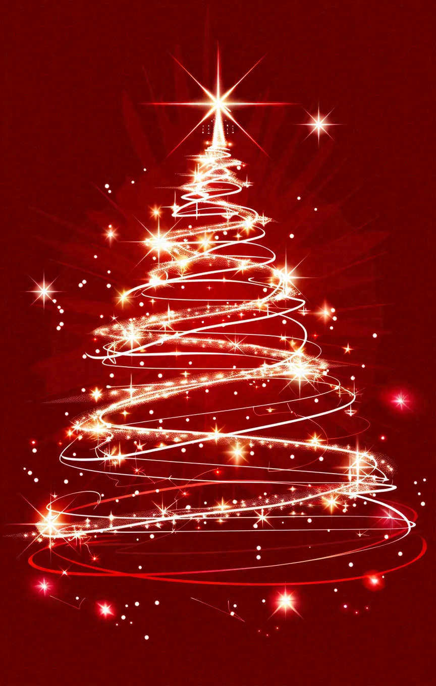 圣诞节卡通插画背景