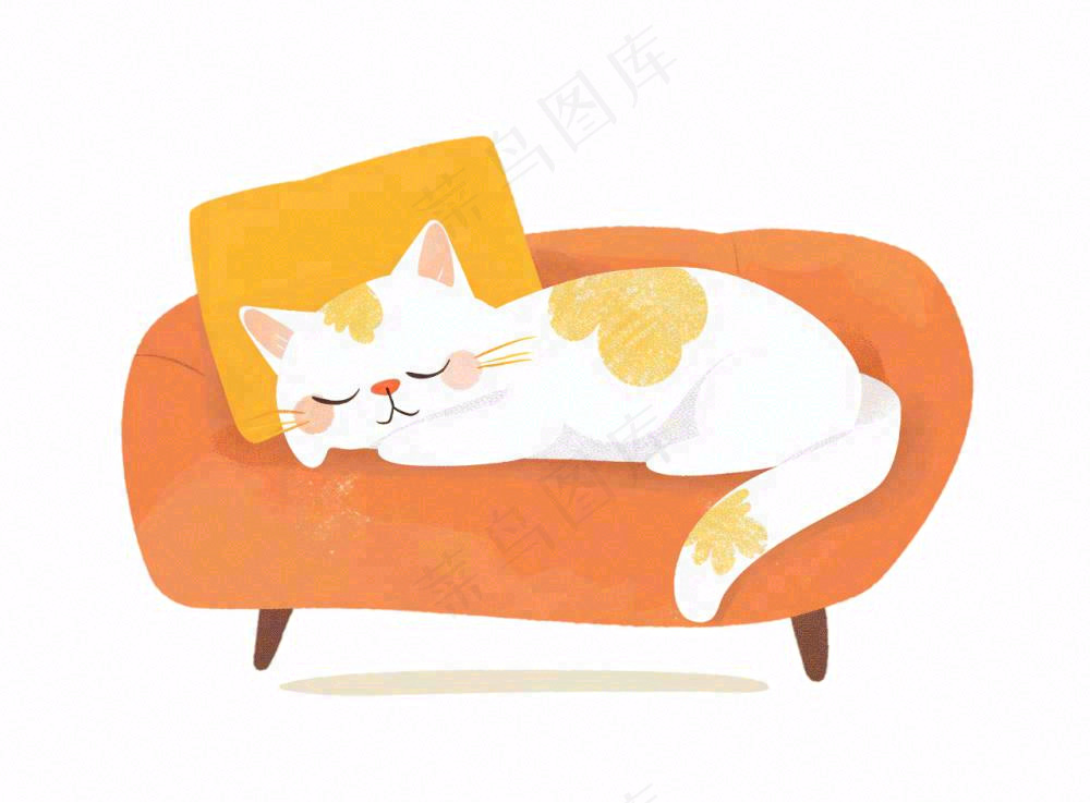 小猫猫咪宠物动物卡通插画免抠