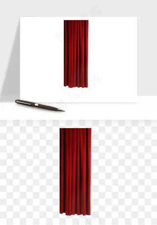窗帘幕布帷幕png免抠
