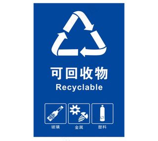矢量可回收物提示贴
