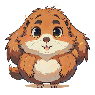     可爱土黄色卡通小狗免抠图