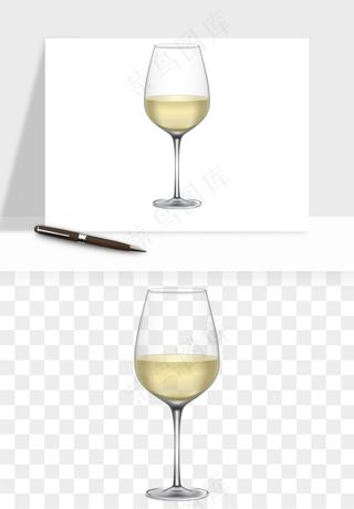 红酒玻璃酒杯png免抠