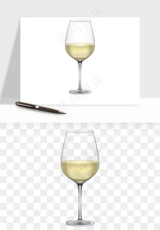 红酒玻璃酒杯png免抠