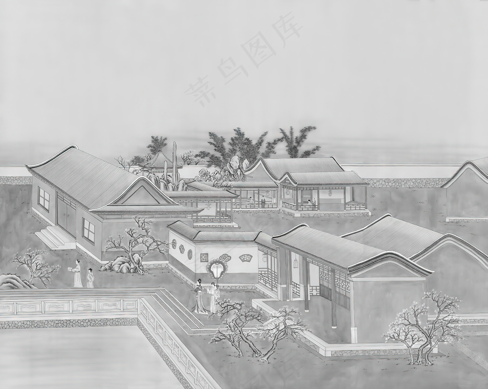 蒲公英高清中式壁画008