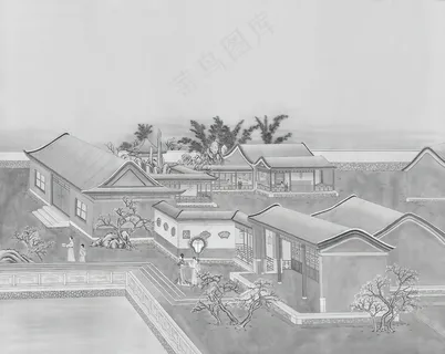 蒲公英高清中式壁画008