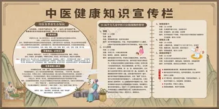 中医健康知识宣传栏健康教育展板